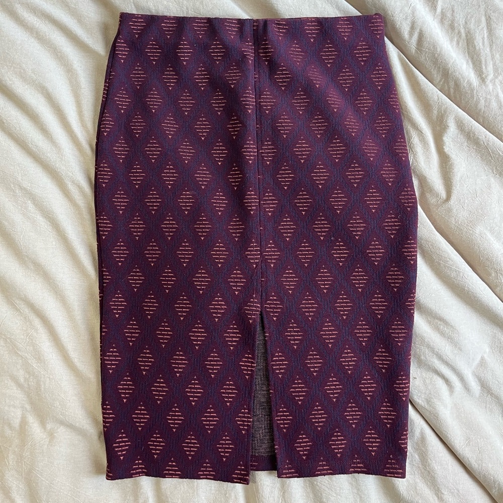 Zara Aztec Stretch MIDI skirt